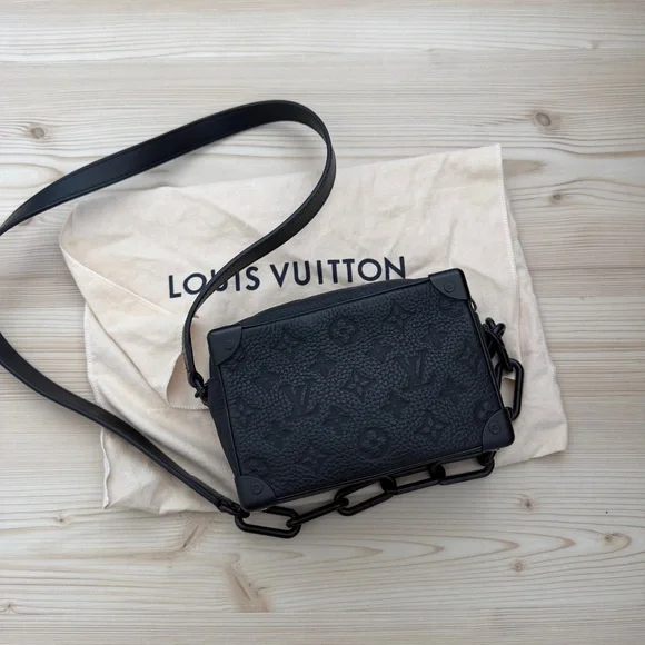 Louis Vuitton Mini Soft Trunk Monogram Taurillon Leather Black Crossbody Bag - Picture 6 of 16